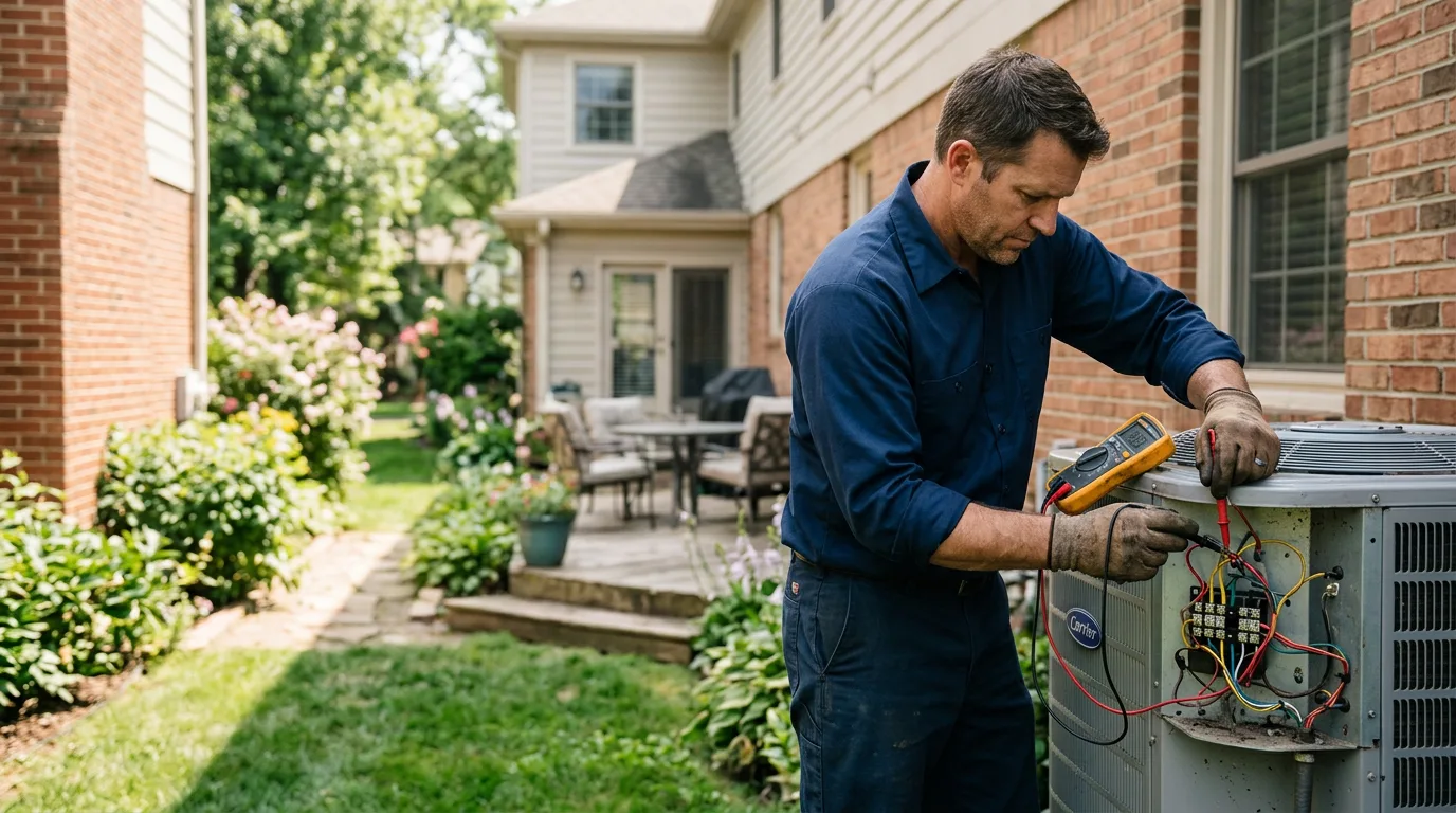 HVAC technician working near Lyndonville, VT